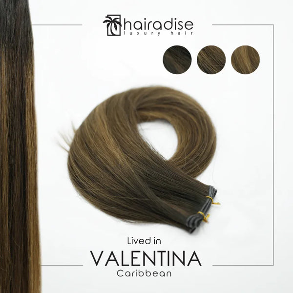 Valentina Sale Hair  Hand Tied - Lived in  (Rooted) (26” 120g bundle)
