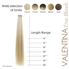 Valentina Sale Hair Hand Tied - Base Color (14” or 20” 100g bundle)