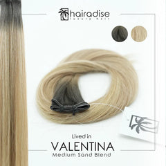 Valentina Sale Hair  Hand Tied - Lived in  (Rooted) (26” 120g bundle)