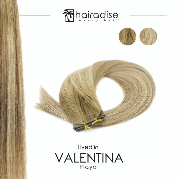 Valentina Sale Hair  Hand Tied - Lived in  (Rooted) (26” 120g bundle)